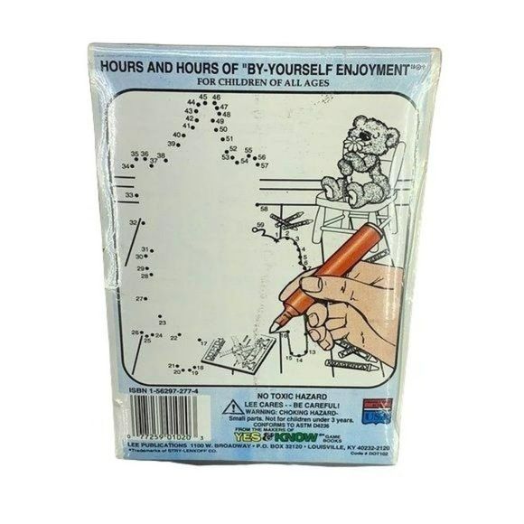 Lee Publications Dot To Dot Invisible Ink Book 4 Coloring book Teddy Bear NEW - Picture 2 of 7